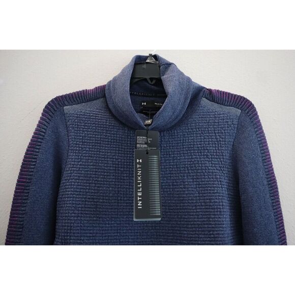 Under Armour 1371576-768 Women's Sz S Blue Intelliknit Run Funnel L/S Top - Picture 6 of 15